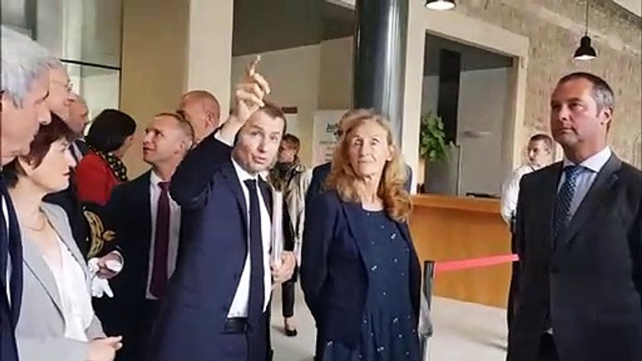 Visite de la ministre de la Justice Nicole Belloubet au tribunal de grande instance d'Epinal