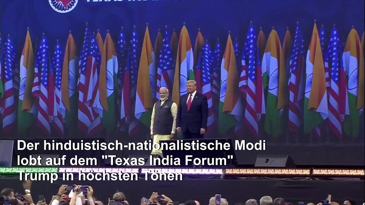 Trump und Modi feiern ihre 'Bromance'