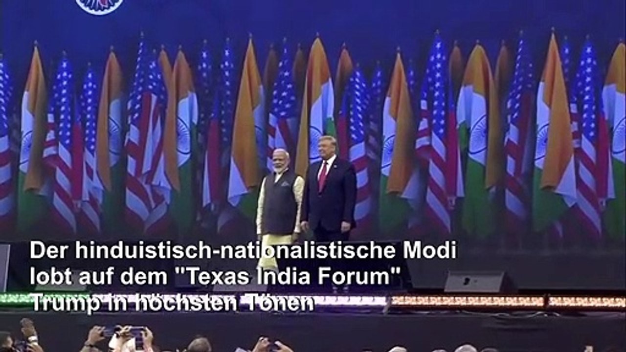 Trump und Modi feiern ihre 'Bromance'