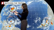 Multiple tropical storms churn in the Atlantic