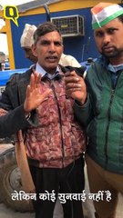 भूमि अधिग्रहण के मुआवजे की मांग को लेकर किसानों का DND पर  प्रदर्शन