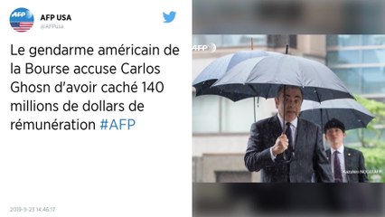 Carlos Ghosn accusé d’avoir caché 140 millions de dollars par le gendarme de la Bourse américaine