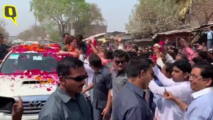 प्रियंका गांधी का अयोध्या में रोड शो