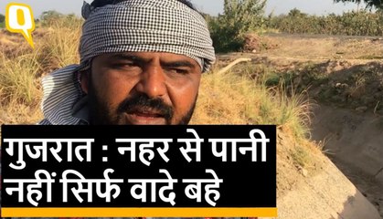 सुरेंद्रनगर,गुजरात में नहर से पानी नहीं सिर्फ वादे बहे,किसान हैरान