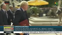 Responsabiliza pdte. de Comisión Europea de efectos del Brexit a RU