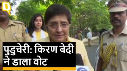 2019 Election Phase 2: Puducherry में Kiran Bedi ने डाला वोट