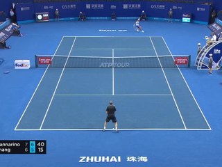 ATP: Zhuhai - La balle de match de Mannarino face à Zhang