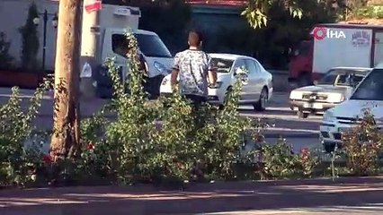 Konyada bisiklet sürücüsünün hayatını kaybettiği kaza güvenlik kamerasında