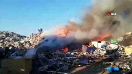 - İnegöl'de geri dönüşüm fabrikasında yangın