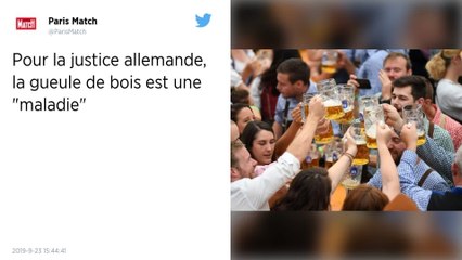 Pour la justice allemande, la gueule de bois est une « maladie »