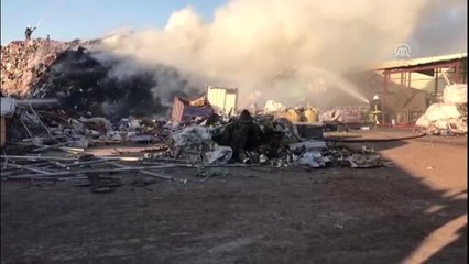 Geri dönüşüm tesisinde yangın - BURSA