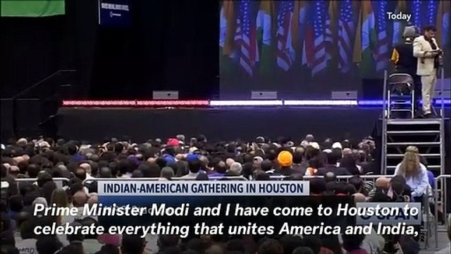 Trump Hails Indian Prime Minister Modi At Texas Rally