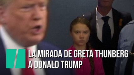 La mirada de Greta Thunberg a Donald Trump que lo dice TODO