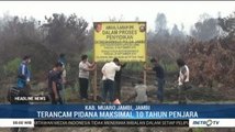 Polda Jambi Segel 972 Hektare Lahan Milik Korporasi yang Terbakar