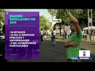 18 estados de la República Mexicana formaron parte del macrosimulacro 2019 | Yuriria Sierra