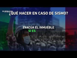 ¿Sabes qué hacer durante un sismo?