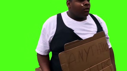 Fat Black guy Dancing (Green Screen)