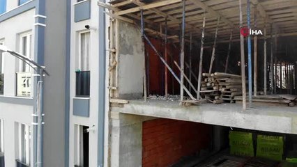 Acıbadem'de inşaatın beton kalıbı bitişik binadaki dairenin duvarından içeri girdi