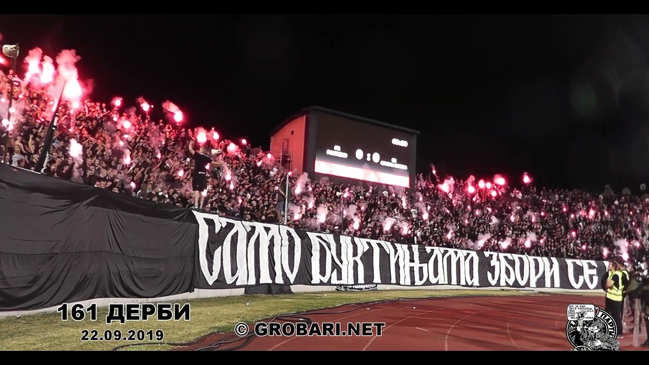 Samo buktinjama zbori se kroz tmine / 161 Belgrade derby Partizan - Zvezda 22.09.2019.