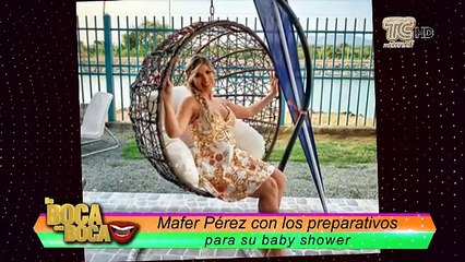 Mafer Pérez con los preparativos para su baby shower