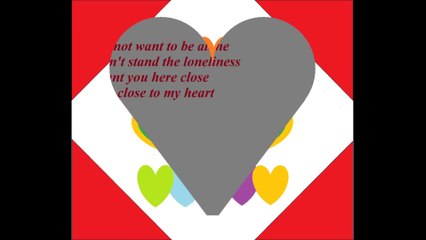 I do not want to be alone, can't stand the loneliness, I want you here... [Poetry] [Quotes and Poems]