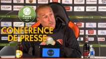 Conférence de presse FC Lorient - Rodez Aveyron Football (2-1) : Christophe PELISSIER (FCL) - Laurent PEYRELADE (RAF) - 2019/2020