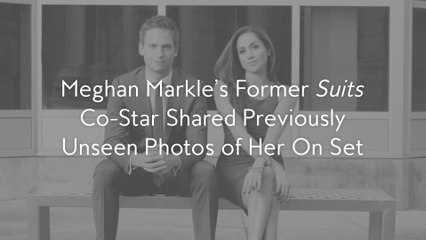 Meghan Markle’s Former Suits Co-Star Shared Previously Unseen Photos of Her On Set