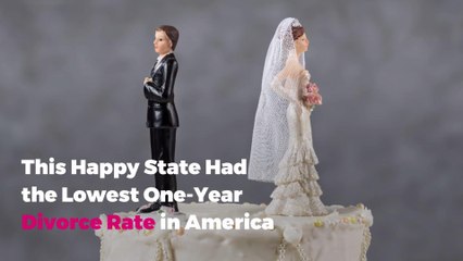 Divorce Rates Are Down, and This Happy State Had the Lowest One-Year Divorce Rate in America
