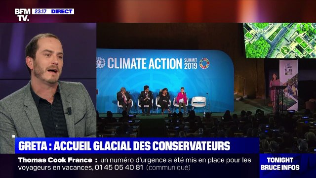 Greta Thunberg: Accueil glacial des conservateurs - 23/09