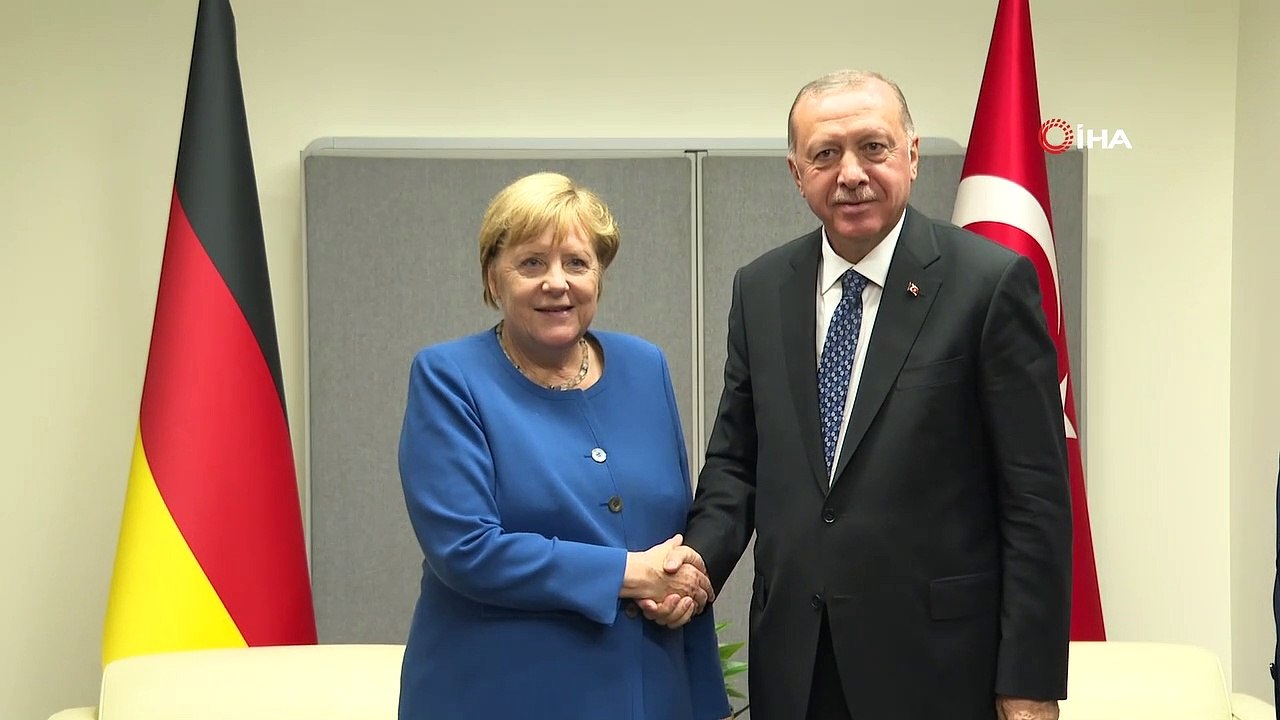 Cumhurbaşkanı Erdoğan Almanya Başbakanı Merkel ile görüştü