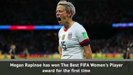 Rapinoe scoops FIFA player award