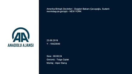 Dışişleri Bakanı Çavuşoğlu, Sudanlı mevkidaşıyla görüştü - NEW YORK