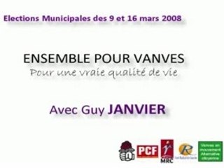 Liste "Ensemble Pour Vanves" menée par Guy Janvier