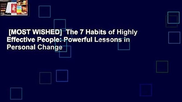 [MOST WISHED] The 7 Habits of Highly Effective People: Powerful Lessons in Personal Change
