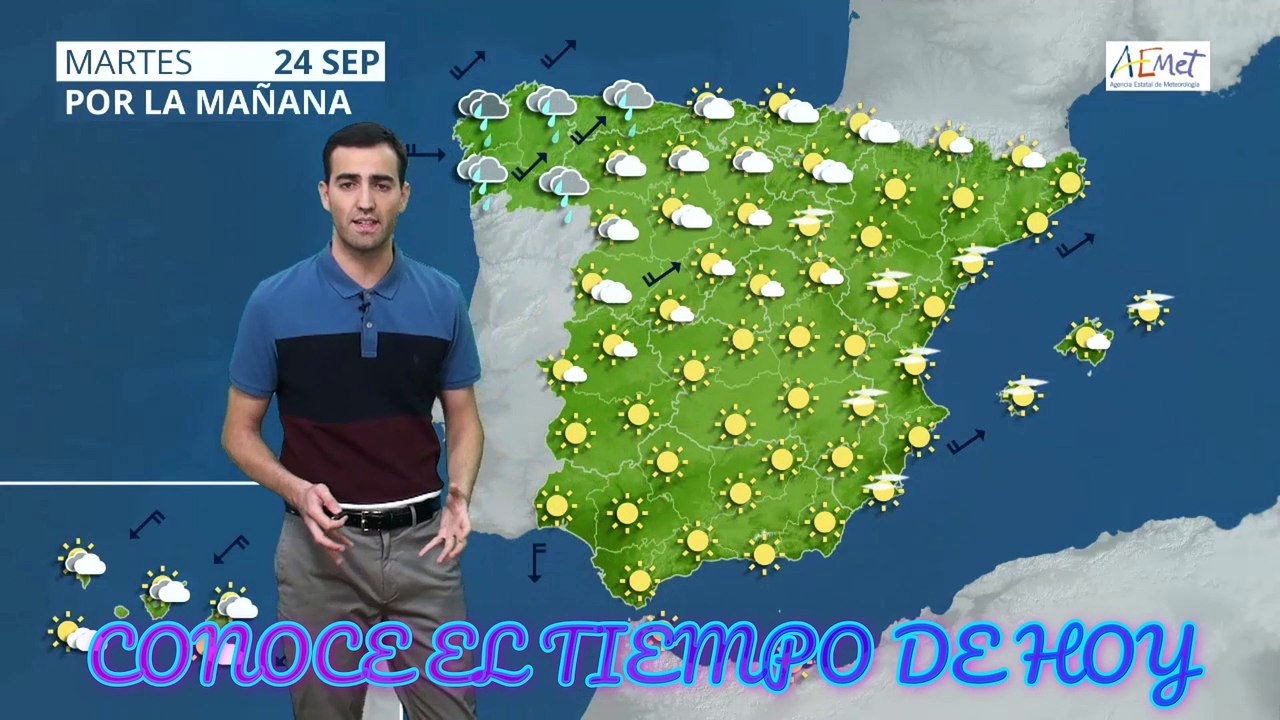 Conoce El Tiempo de Hoy Martes 24 de Septiembre de 2019