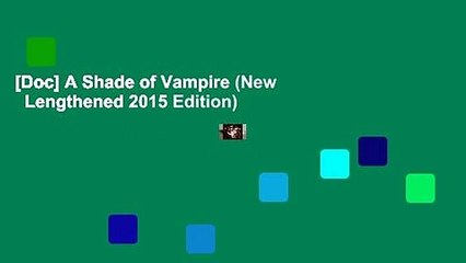 [Doc] A Shade of Vampire (New   Lengthened 2015 Edition)