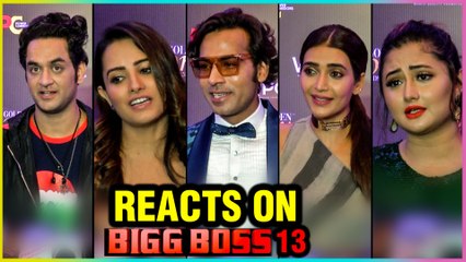 TV Celebs On Bigg Boss 13 | Rashmi Desai, Vikas Gupta, Anita Hassanandani | Golden Glory Awards 2019