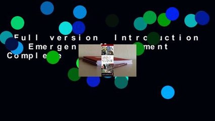 Full version  Introduction to Emergency Management Complete