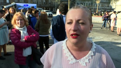 "Evitas" anti-Macri toman las calles de Buenos Aires
