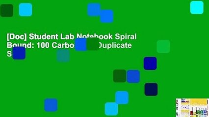 [Doc] Student Lab Notebook Spiral Bound: 100 Carbonless Duplicate Sets