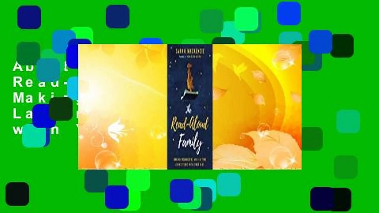 About For Books  The Read-Aloud Family: Making Meaningful and Lasting Connections with Your Kids