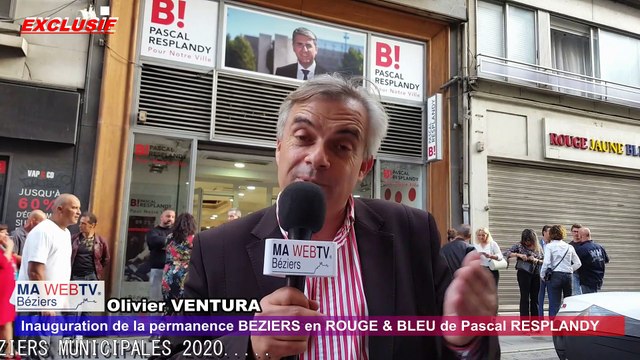 MUNICIPALES BEZIERS 2020 : Inauguration de la permanence de Pascal RESPLANDY