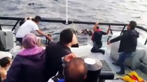 Mehmetçik düzensiz göçmenleri dev dalgaların arasından almış - EDİRNE