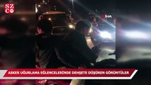 İstanbul’da asker uğurlama eğlencelerinde dehşete düşüren görüntüler kamerada