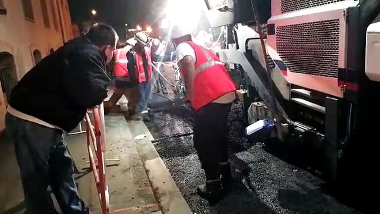 Épinal : une partie de l'enrobé posé durant la nuit