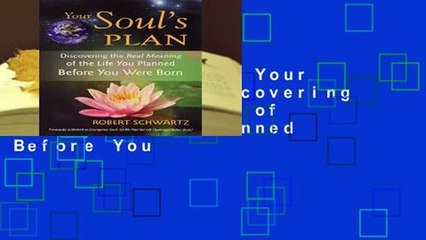 About For Books  Your Soul s Plan: Discovering the Real Meaning of the Life You Planned Before You