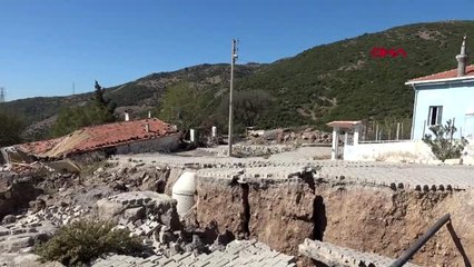 İzmir eğridere'deki heyelan bölgesinde yaşam sürüyor