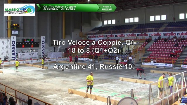 Q1, tir rapide en double U23, Mondial Jeunes U18 et U23, Alassio 2019