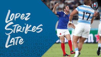 Lopez's game winning drop goal - France v Argentina