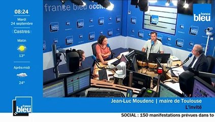 VIDÉO - Jean-Luc Moudenc, le maire de Toulouse, candidat à sa réélection invité de France Bleu Occitanie ce mardi 24 septembre, répond à la rédaction et aux auditeurs